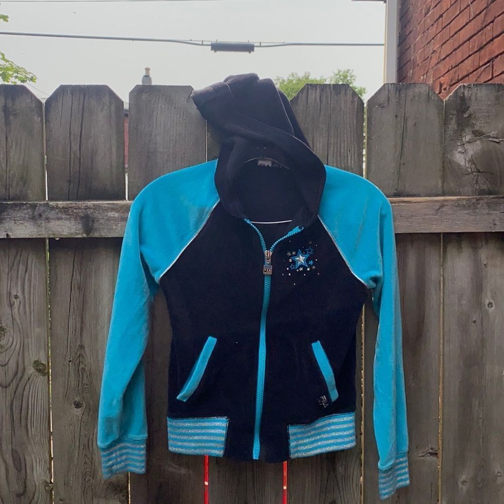 Fila velour zip up top sz. 12 L